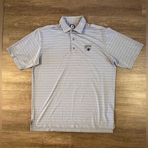 FootJoy Las Vegas Paiute Golf Resort Polo Shirt Men X-Large Gray Performance